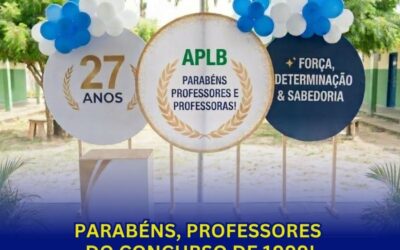 PARABÉNS, PROFESSORES DO CONCURSO DE 1999!