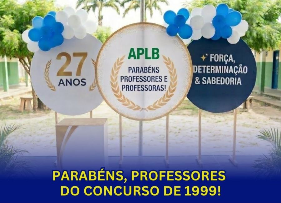 PARABÉNS, PROFESSORES DO CONCURSO DE 1999!