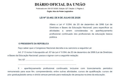 VITÓRIA DA CATEGORIA: LICENÇA REMUNERADA PARA PÓS-GRADUAÇÃO AGORA É LEI FEDERAL EXPRESSA!
