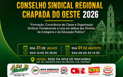 CONSELHO SINDICAL REGIONAL CHAPADA DO OESTE 2026
